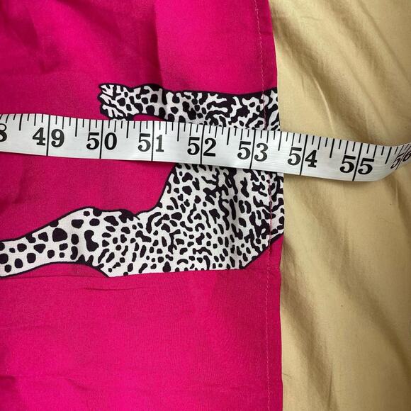 Hot Pink Leopard Collared Maxi Dress, Size 3XL - Picture 5 of 6